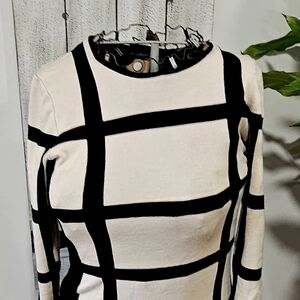 Liz Claiborne Black and White Top